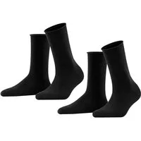 FALKE Socken Happy 2-Pack Socken (2-Paar) Set aus 2 Paar Baumwollstrümpfen