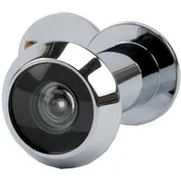 OLYMPIA OFFICE Türspion S 10, für EIngangstüren und Wohnungstüren, aus Messing, Türloch, Guckloch