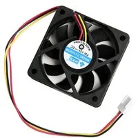Bolwins Computer-Kühler R04 3pin 12V 60x60x15mm Brushless Lüfter Lüfterkühler Kühler Lüfter PC, 4500 RPM, leise 13 dB, langlebig, 3-Pin-Anschluss