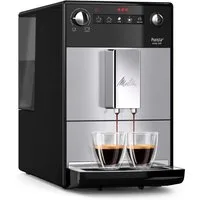 Melitta Kaffeevollautomat Purista® F230-101, silber/schwarz, Lieblingskaffee-Funktion, kompakt & extra leise
