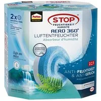 Pattex Luftbefeuchter 9H AHAWF Nachfülltabs AERO 360°, Luftentfeuchter 2 x 450 g Wasserfall-Duft Nachfüllpack