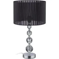 relaxdays Tischleuchte Tischlampe Kristall