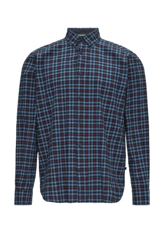 s.Oliver Red Label - Regular Fit: Kariertes Hemd blau/rot - Gr. - S