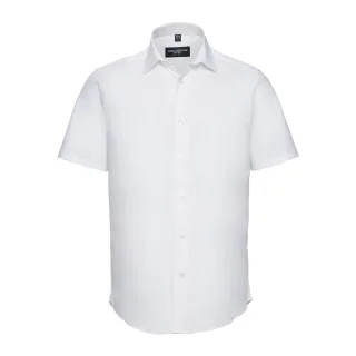 Russell Collection - Hemd für Herren kurzärmlig (Weiß)