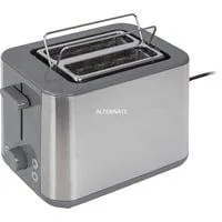 Toaster PurShine HT 1510 GY edelstahl/grau, 900 Watt, für 2 Scheiben Toast