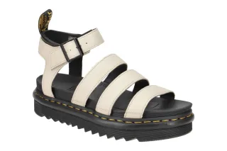 Dr. Martens Blaire Damen Sandalette 30706292 Beige Parchment-Beige Echtleder ...