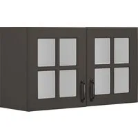 wiho Küchen Glashängeschrank Erla Front mit Glaseinsatz
