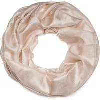 styleBREAKER Loop Seidiger Einfarbiger Loop Glitzer, (1-St)