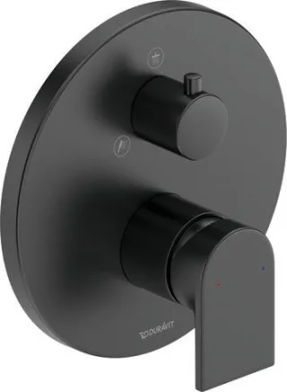 Duravit Tulum by Starck Einhebel-Brausemischer Unterputz Schwarz Matt 170x86x182 mm - TU4210012046 TU4210012046