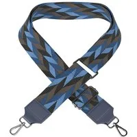 EAZY CASE Schulterriemen Schultergurte für Taschen gemustert Breiter Riemen zum Umhängen für Umhängetasche Bunt Wechselgürtel Blau
