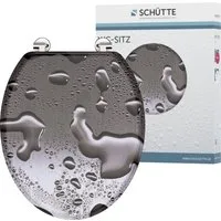 Schütte WC-Sitz Grey Steel, MDF-Holzkern