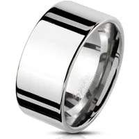 BUNGSA Fingerring 70 (22.3) Ring breit silber aus Edelstahl Herren (Ring, 1-tlg), Männer