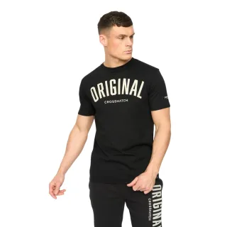 Crosshatch - "Kensby" T-Shirt für Herren (Schwarz)