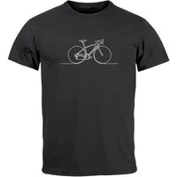 Neverless Print-Shirt Herren T-Shirt Fahrrad Radfahrer Aufdruck Printshirt Bike Grafik mit Print