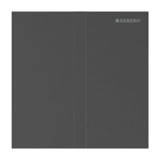 Geberit Typ 40 Abdeckplatte 246121QD1 für Urinalsteuerung IR, Square, schwarzchrom gebürstet