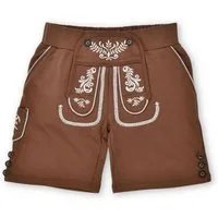 BONDI Lederhose Trachtenhose Kinder - ALPENROCKER- hellbraun