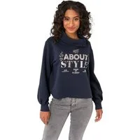 Gio Milano Sweatshirt G27-7133 mit sportiven Kragen und Schriftzug