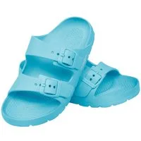 Aqua Speed Gr. 35 – verstellbare Kinder-Badesandalen + Handtuch Badesandale (Kinder-Sandalen aus EVA – flexibel, stabil & schnelltrocknend) Rutschhemmend & reisefreundlich – Latschen mit Grip