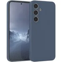 EAZY CASE Handyhülle für Samsung Galaxy S24 Hülle Silikon 6,2 Zoll, Handy Softcase mattierte Silikonhülle Back Cover Soft Blau / Petrol