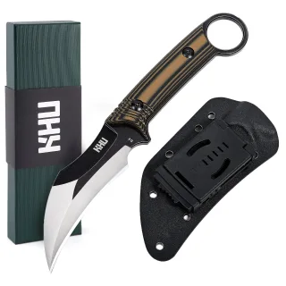 [EU Direct] KHU Fixed Blade Knife Tactical, Hunting Knife Survival Knife, Outdoor Hunting Camping Accessories Camping Ge