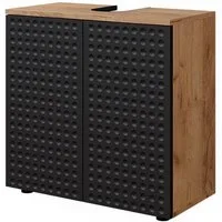 Vicco Waschbeckenunterschrank Irma, Goldkraft Eiche/Anthrazit, 60 x 59 cm (1-St)