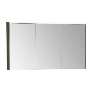 VitrA Prime LED-Spiegelschrank 122 x 16 x 70 cm (BxTxH) 2 Türen Korpus-Farbe Chrom gebürstet,67009 67009
