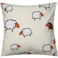 Heubergshop Kissenbezug, (1 Stück), 40x40cm Schafe 100% Baumwolle Kissenhülle Kinder (1-Stück-99/3-40x40)