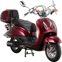 Alpha Motors Motorroller Retro Firenze, 50 ccm, 45 km/h, Euro 5, (mit Topcase), mit Lenkerschloss, im Retro-Look