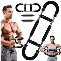 Refined Living Multitrainer Brusttrainer für Zuhause Brustmuskel Trainingsgeräte Biegehantel, (Biegehantel U-förmiger Twister Armtrainer Verstellbarer Power, 1-St., Expander fitness Bizeps trainingsgerät Rutschfester Schaumstoffgriff), Körperstärke S