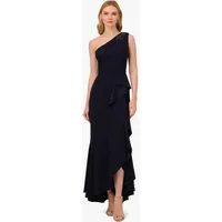 Adrianna Papell Abendkleid Beaded Knit Crepe Gown Tailliert, figurbetont, elegant
