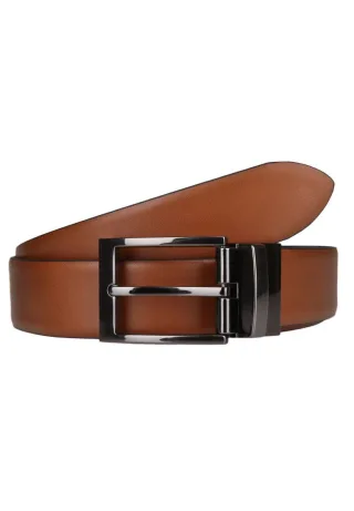 lloyd - Gürtel aus Leder schwarz/braun - Gr. - 80