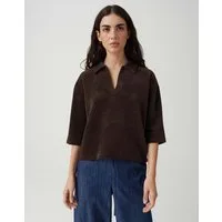 OPUS Sweatshirt Polo aus Cord Regular Fit Vielseitig kombinierbar für casual Looks