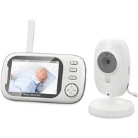 Athlix Video-Babyphone Baby Phone Überwachungskamera 2-Wege-Audio Sicherheitskamera, Geräuscherkennung, Temperaturüberwachung, Nachtsicht