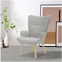 INOSIGN Relaxsessel KEADY, Hochlehnsessel, TV-Sessel, Relaxsessel, Ohrensessel mit stabilem Echtholzgestell
