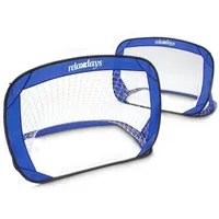 relaxdays Pop-Up Target Fußballtor Pop up Tore 2er Set
