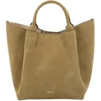 Abro Schultertasche Shopper Essential (Set, 2-tlg), aus echtem Rindsleder