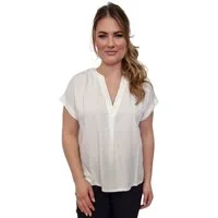 Estefania for woman Blusenshirt aus Viskose mit V-Ausschnitt