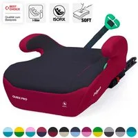 Daliya® Kindersitzerhöhung QUBIX PRO ISOFIX Kindersitz, ab: ab 6 Jahre oder 125cm Körpergröße, bis: bis 12 Jahre oder 150cm Körpergröße, ab: 125 cm, bis: 150 cm, (Packung, 1-tlg), ISOFIX, I-Size, Gurtfix, ergonomisch, weich, waschbarer Bezug