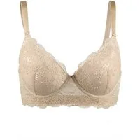 Lau-Fashion Schalen-BH Damen BH mit Spitze – Klassischer Schalen-Push-Up mit Bügel