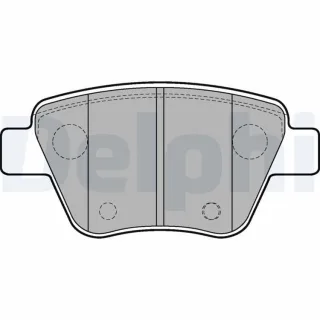 Delphi Bremsbel?ge hinten Audi Seat Skoda VW LP2178
