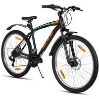 HILAND Mountainbike 26/27,5 Zoll MTB für Männer, Frauen, Student, Fahrräder für Gelände, Mit 18 Gang, Doppelte Scheibenbremsen, Federgabel, Fender