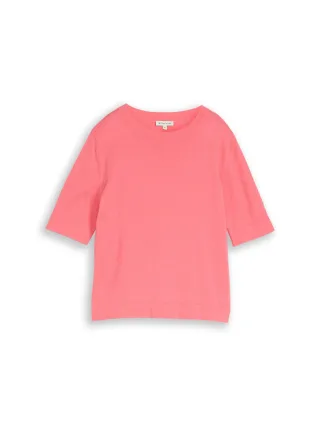 Tom Tailor - Strickpullover aus Baumwolle soft coral pink - Gr. - XXXL