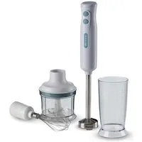 Ariete Stabmixer Breakfast, 700 W, 3-in-1 Stabmixer Set, Schneebesen, Zerkleinerer, weiß