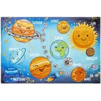 Kayoom Kinderteppich Sympathy Kids 240, rechteckig, Höhe: 5 mm, Kurzflor, Modernes Muster, Fußbodenheizungsgeeignet