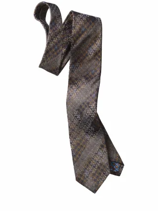 Mey & Edlich Herren Heritage-Krawatte Braun 100 % Seide