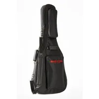 MUSIC STORE Gitarrentasche (Gigbag Western Guitar Super Deluxe Robuste Tasche für Westerngitarren 30 mm Polsterung Extra Gepolsterte Halsstütze Wasserabweisend Reißfestes Nylon Stabiler Reißverschluss 2 Große Taschen Rucksacktragegurte Fach für Namen