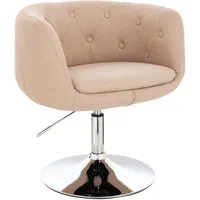 SVITA Cocktailsessel PANAMA (1-St., Drehsessel), 360° drehbar, verchromtes Gestell, gepolstert, höhenverstellbar