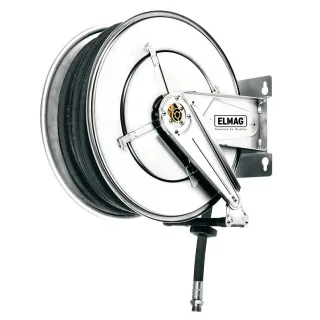ELMAG INDUSTRIE Schlauchaufroller Edelstahl 532, Druckluft und Wasser - 43428