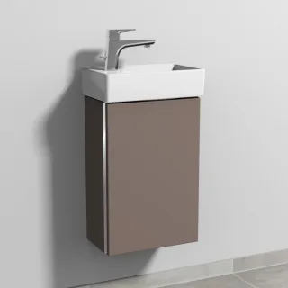Sanipa 3way Waschtischunterbau zu Villeroy & Boch Avento Waschtisch mit 1 Tür, Taupe-Matt BP6271T