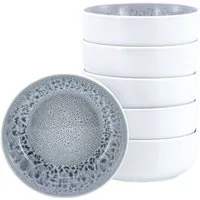OTTO home Müslischale modernes Schüssel-Set Lykk, Geschirr-Set, Bowl, Steinzeug, (Set, 6-tlg), hohe Haltbarkeit, spülmaschinen- & mikrowellengeeignet, Reaktivglasur